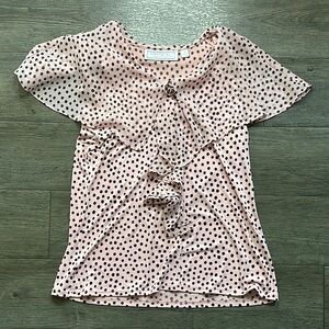 George Simonton Pink Polka Dot Blouse